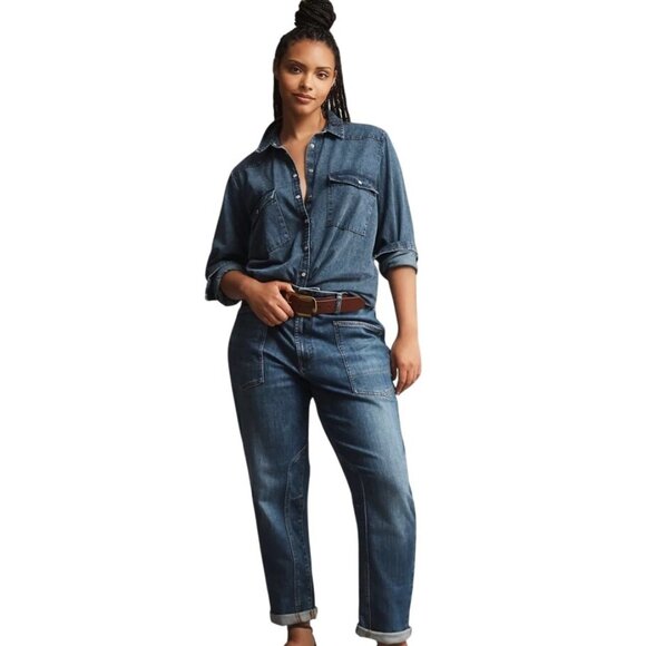 PILCRO Women’s Size 29 The Wanderer Mid-Rise Relaxed Jeans by Anthropologie - Picture 12 of 16